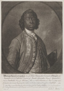 Illustration of the son of a famous West African warlord who was himself enslaved then freed.