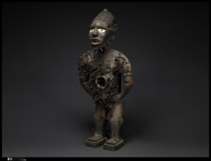 Nkisi sculpture from Congo. These artistic works were meant to provide their owners with spritual protection.