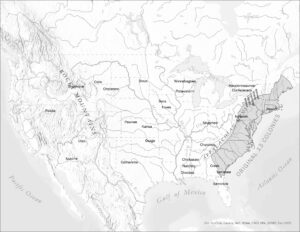 Like Latin America, large areas of North America in the eighteenth century were claimed by various Western empires, especially the British, Spanish and French.